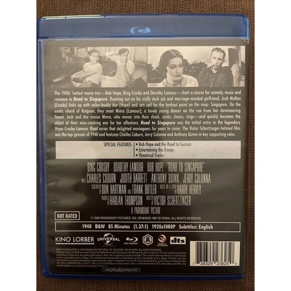 Road to Singapore (Blu-ray) - Bing Crosby, Bob Hope - Kino Lorber - Picture 2 of 4